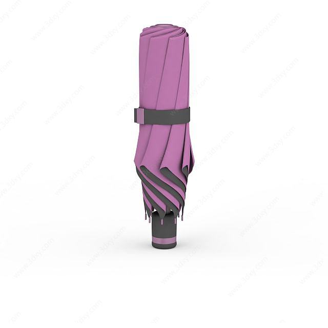 粉色折伞3D模型