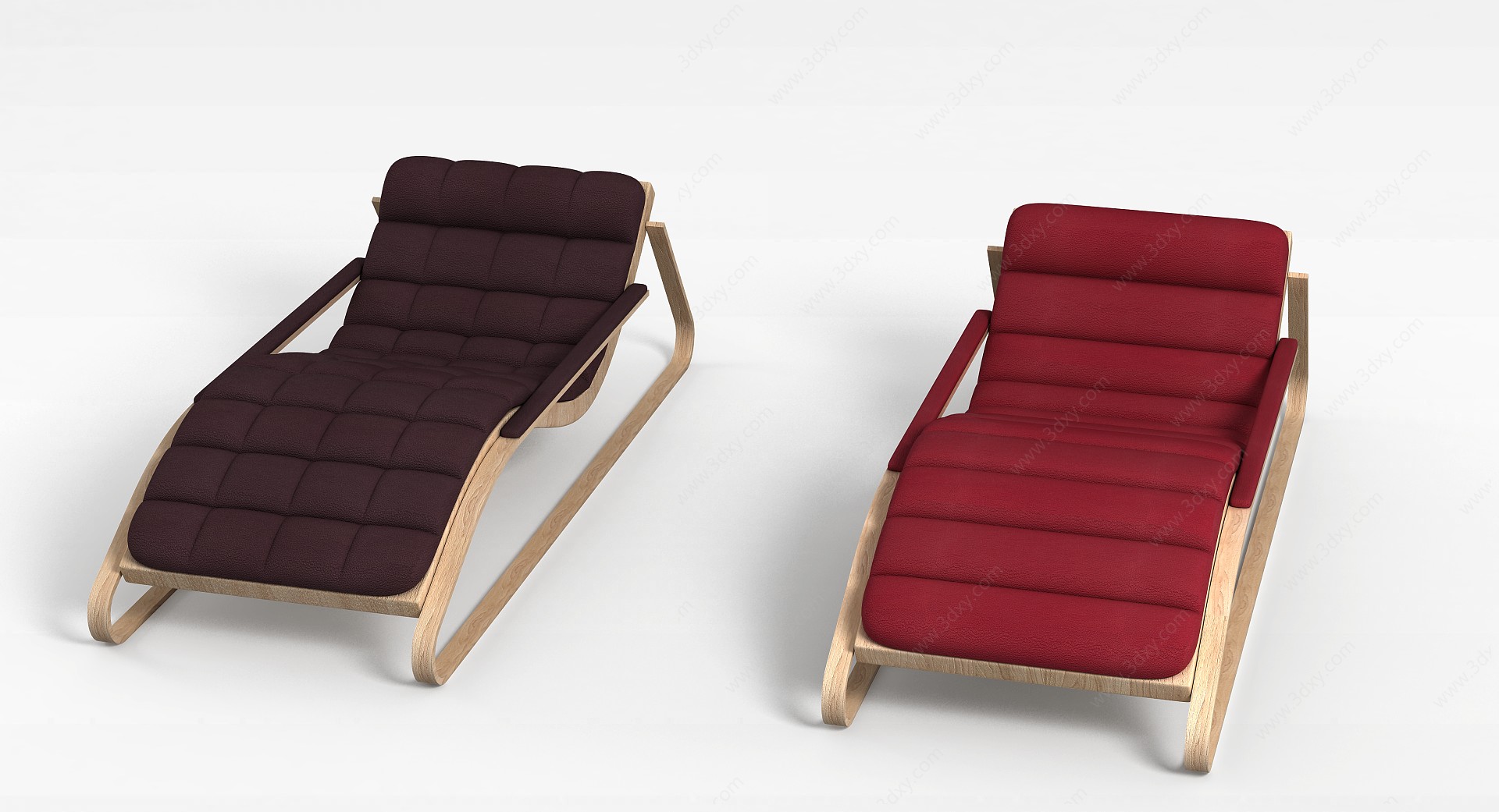 精品休闲沙发躺椅3D模型