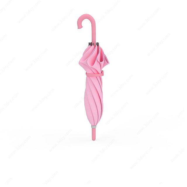粉色雨伞3D模型