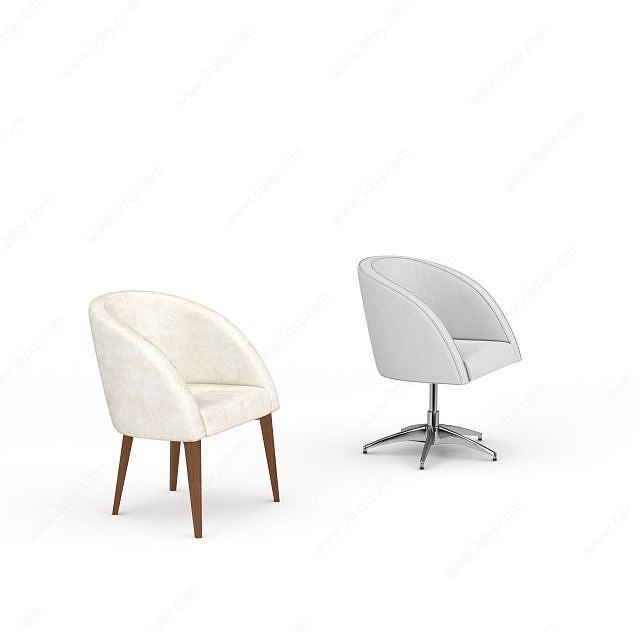 现代休闲沙发椅3D模型
