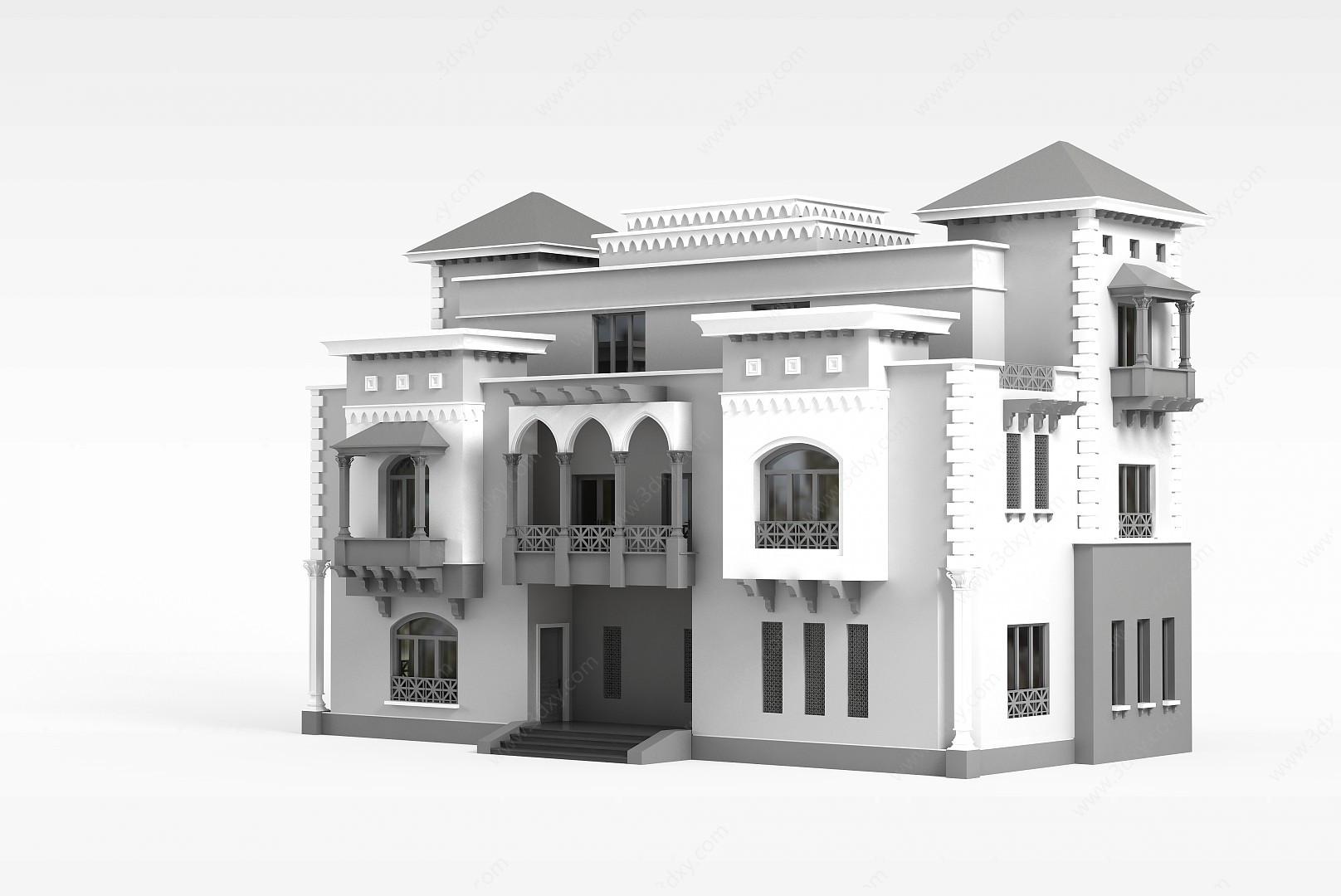 别墅小楼3D模型