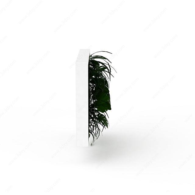 植物墙饰3D模型