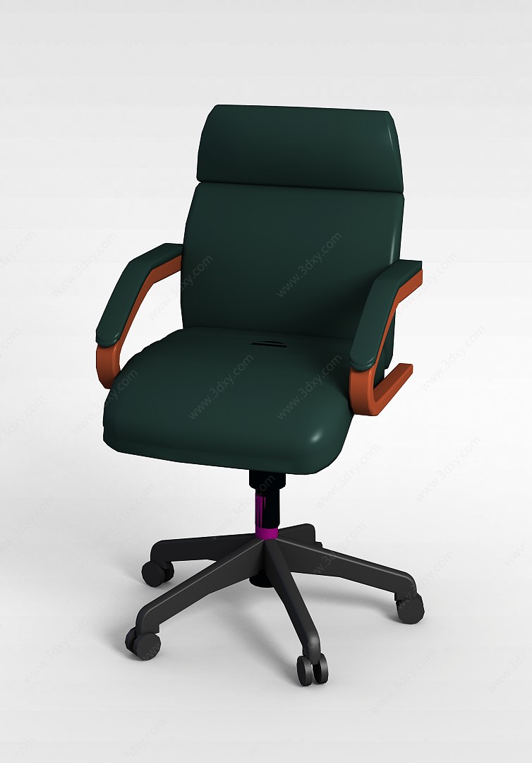 现代拼色办公转椅3D模型