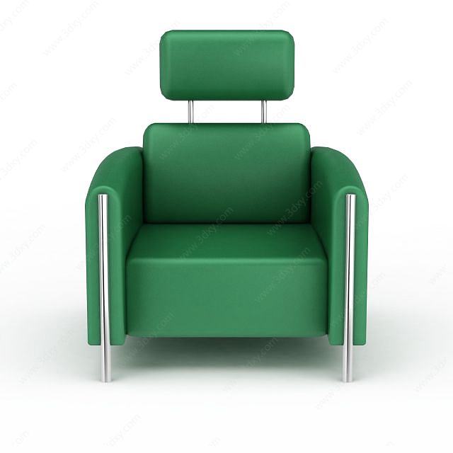 单人休闲沙发椅3D模型