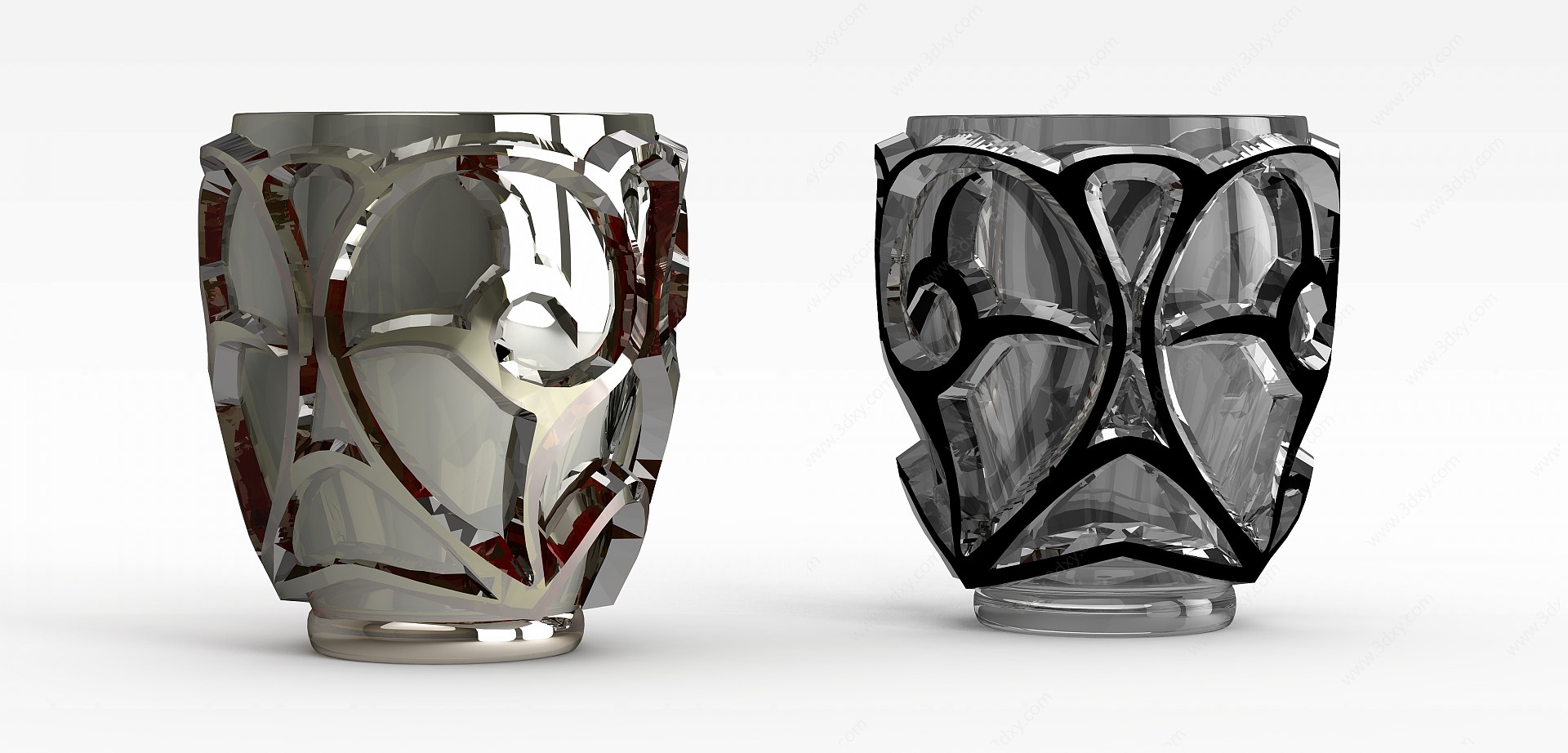 创意不锈钢杯子3D模型