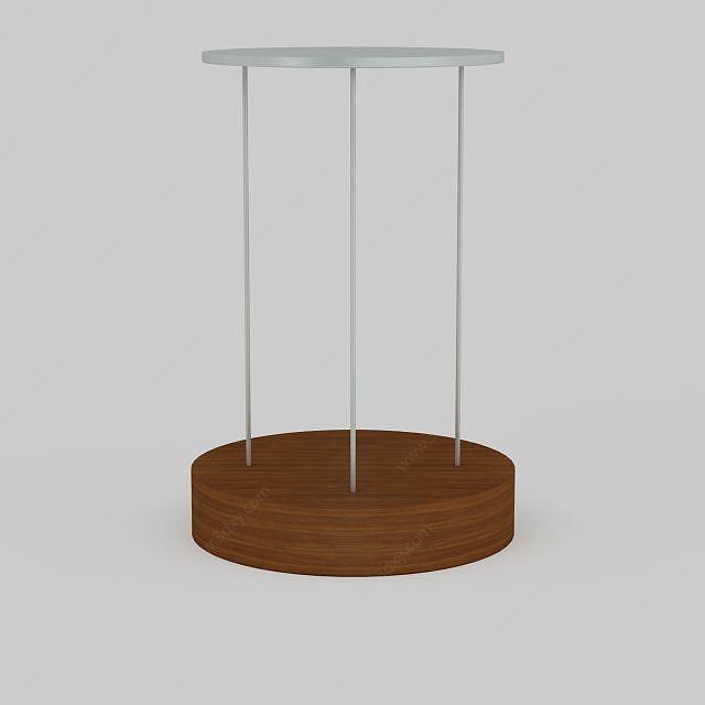现代创意实木吊灯3D模型