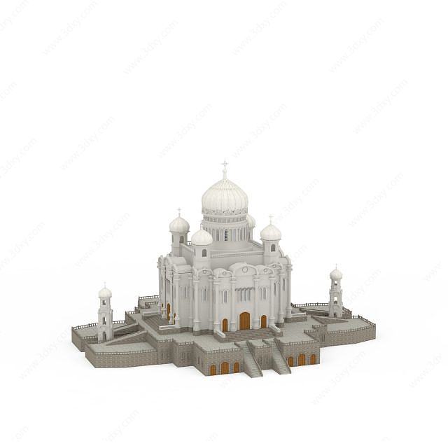 清真寺城堡3D模型