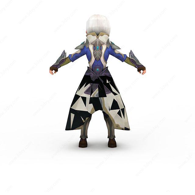龙之谷牧师游戏人物3D模型
