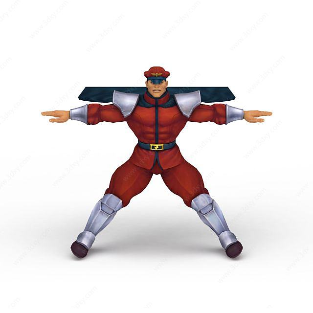 游戏人物拳皇《街霸4》3D模型