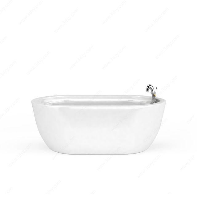 小型浴缸3D模型