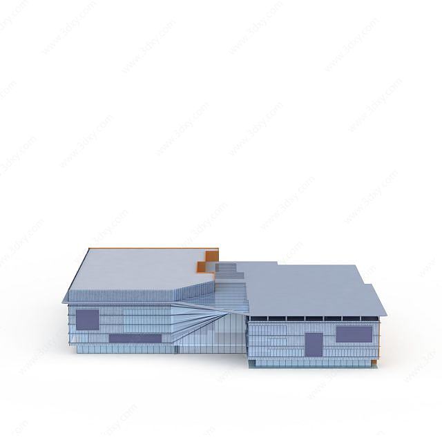 现代概念建筑楼3D模型