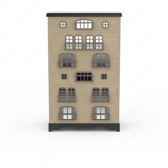 欧式房屋建筑3D模型