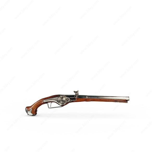复古手枪3D模型