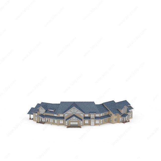 房屋建筑接待中心3D模型