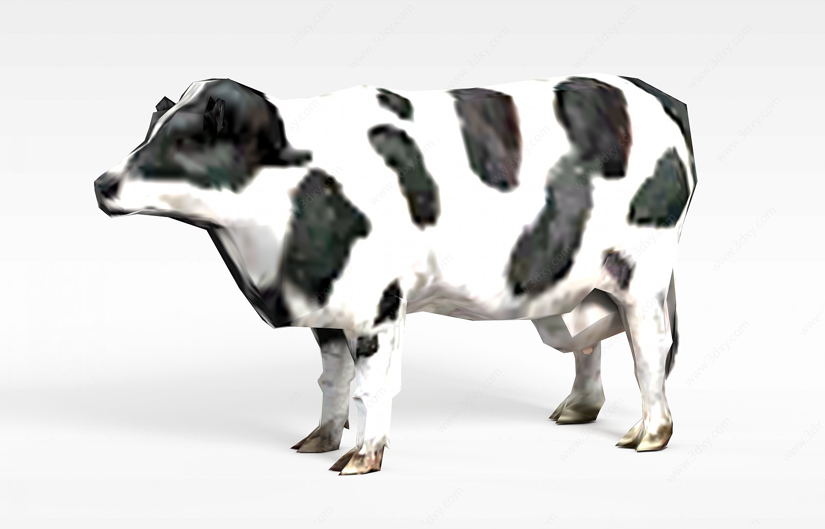 诛仙动漫角色动物牛3D模型