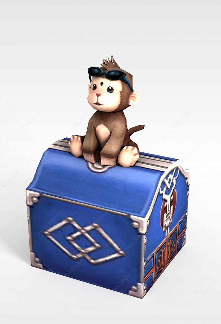 诛仙动漫角色动物猴子3D模型