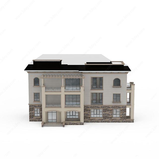 欧式小别墅3D模型