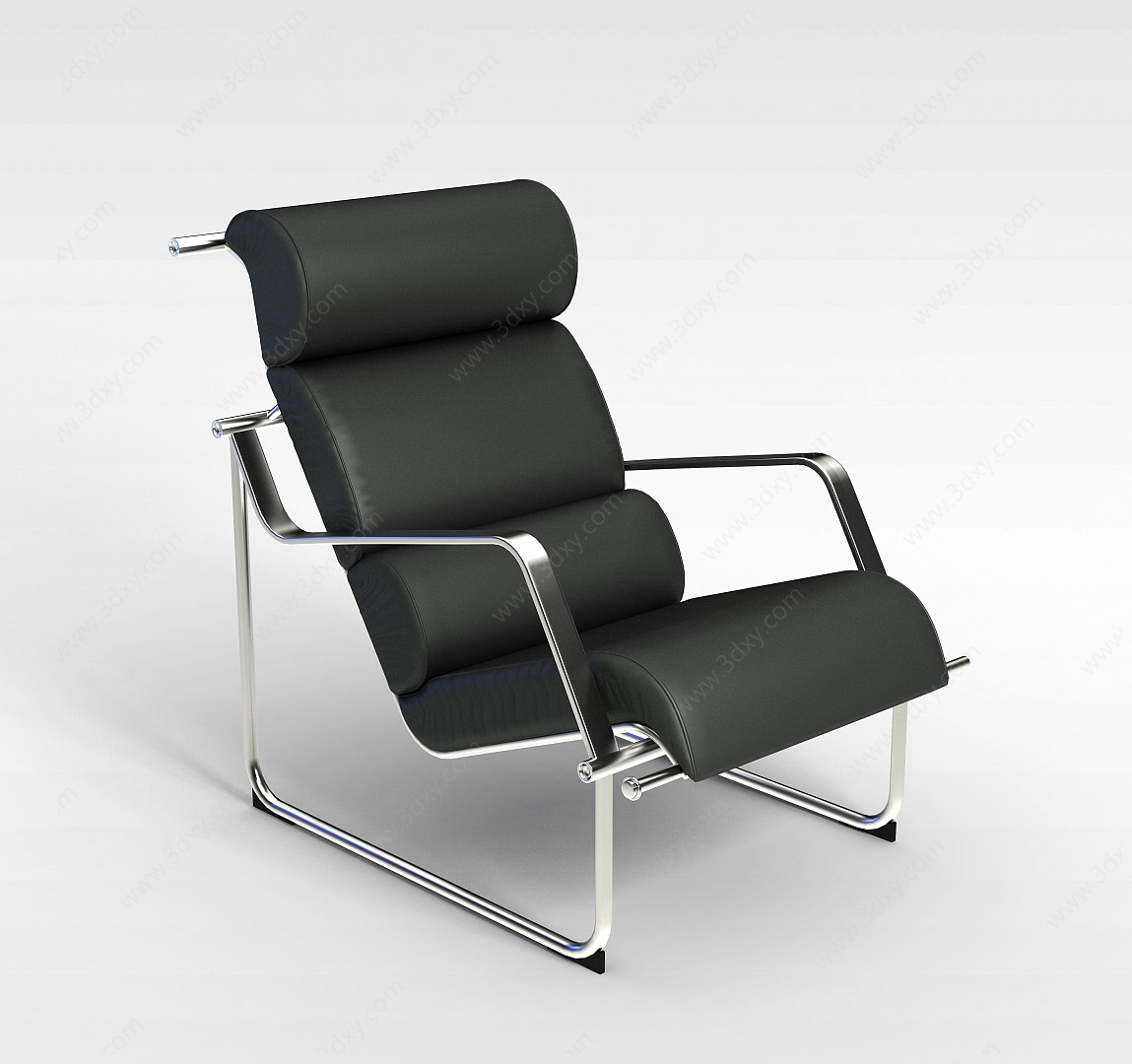 现代灰色办公椅3D模型