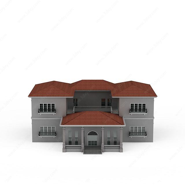 别墅楼房3D模型