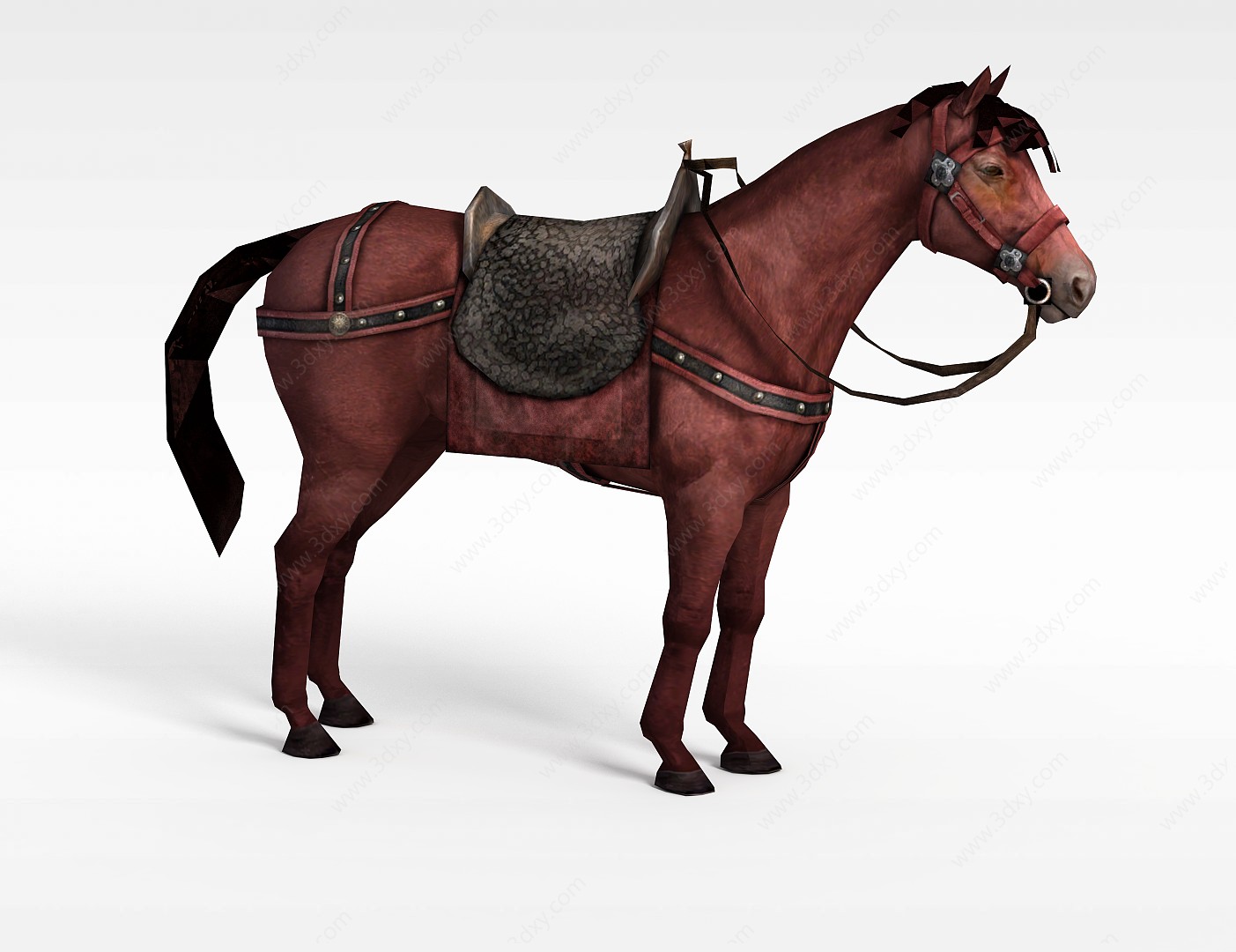 游戏角色战马3D模型