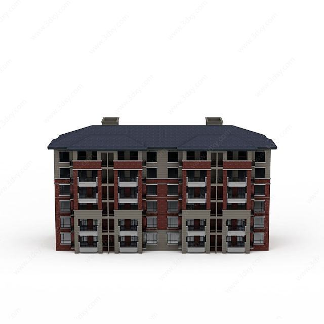 现代住宅楼3D模型