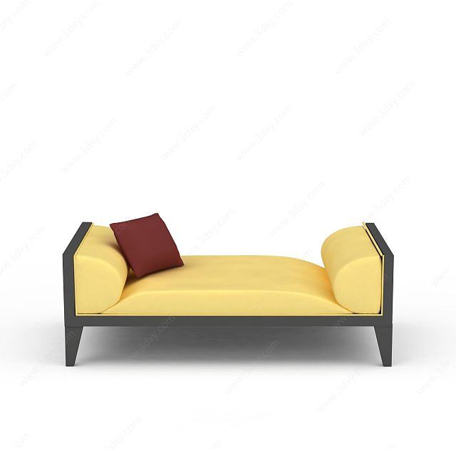 单人沙发床3D模型