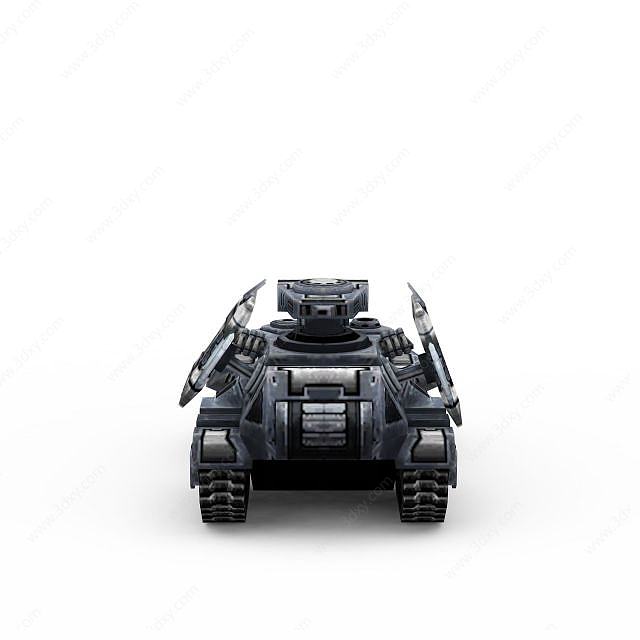 红色警戒美军坦克游戏装备3D模型