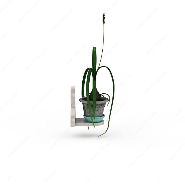 盆栽绿植花草3D模型