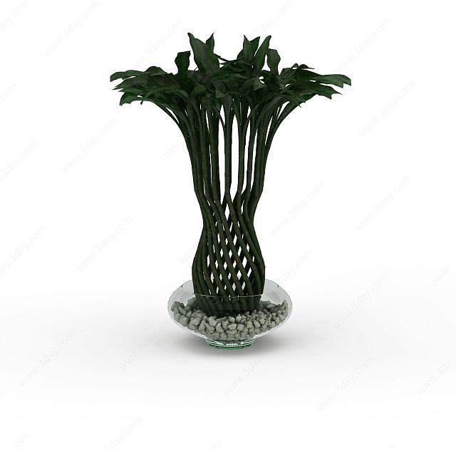 花草盆栽3D模型