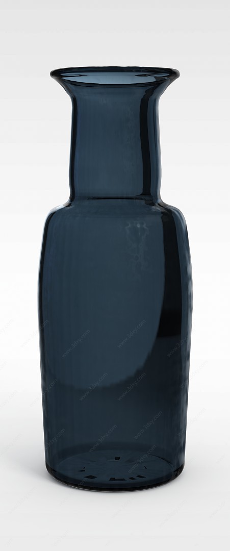 黑色陶瓷花瓶3D模型