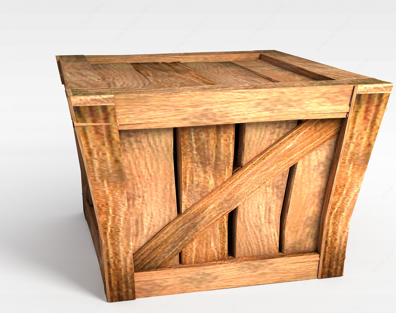 游戏场景道具木箱3D模型