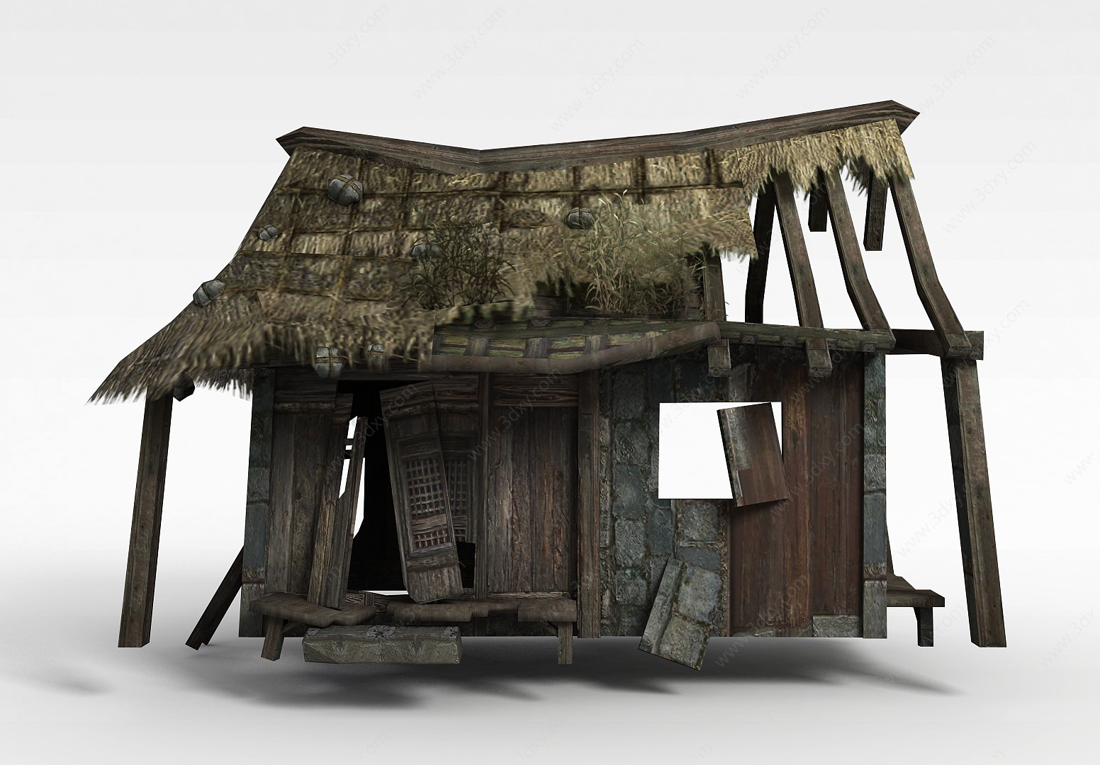 剑灵游戏场景小木屋3D模型