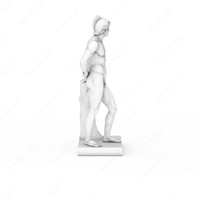 玛尔斯雕像3D模型