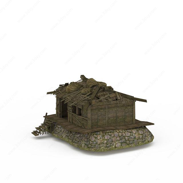 剑灵场景木屋3D模型