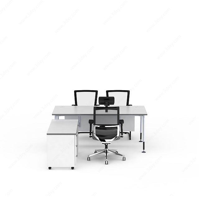 办公桌椅家具3D模型