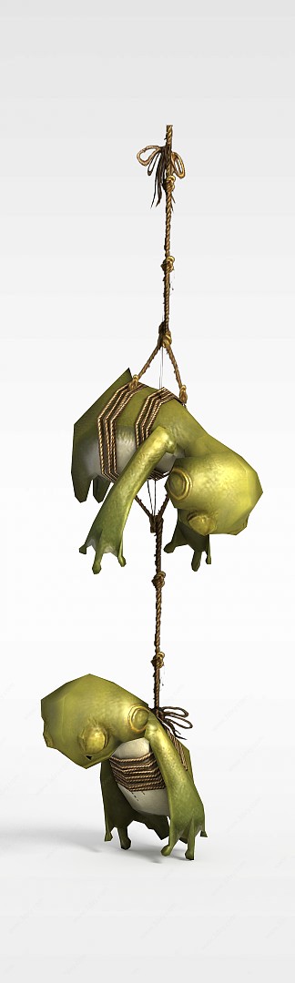 剑灵游戏角色小青蛙3D模型