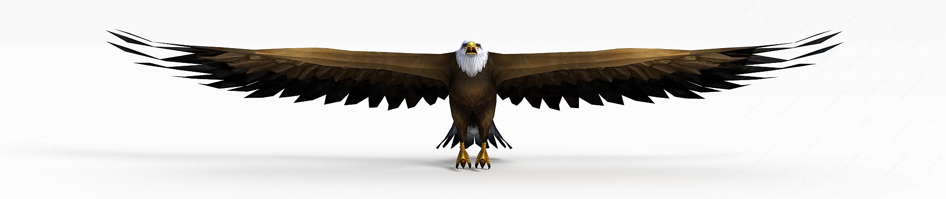 天下3游戏角色动物鹰3D模型