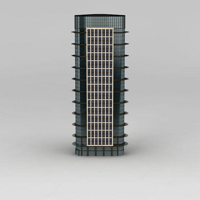 现代商业办公楼3D模型