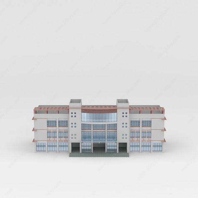 学校建筑3D模型