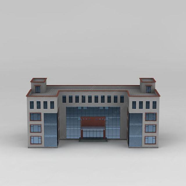 学校建筑3D模型