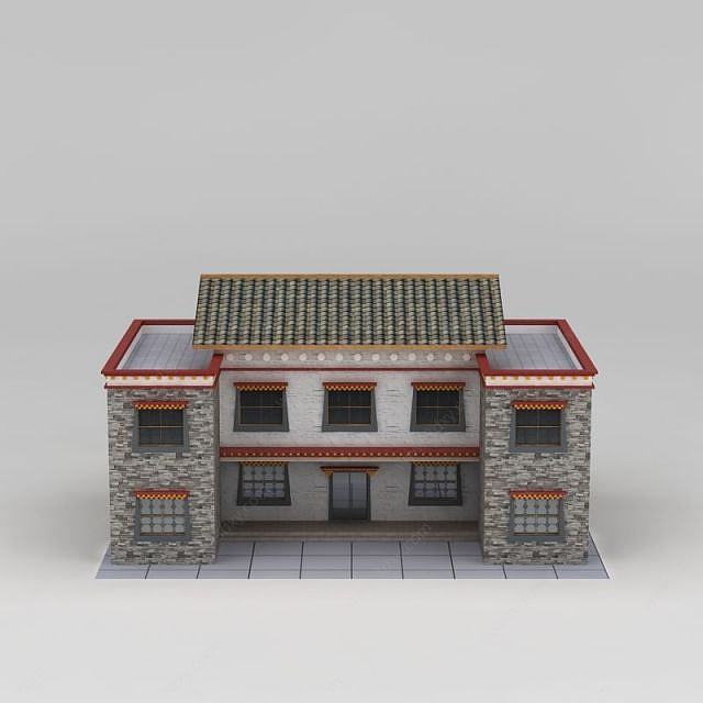 民居住宅楼3D模型