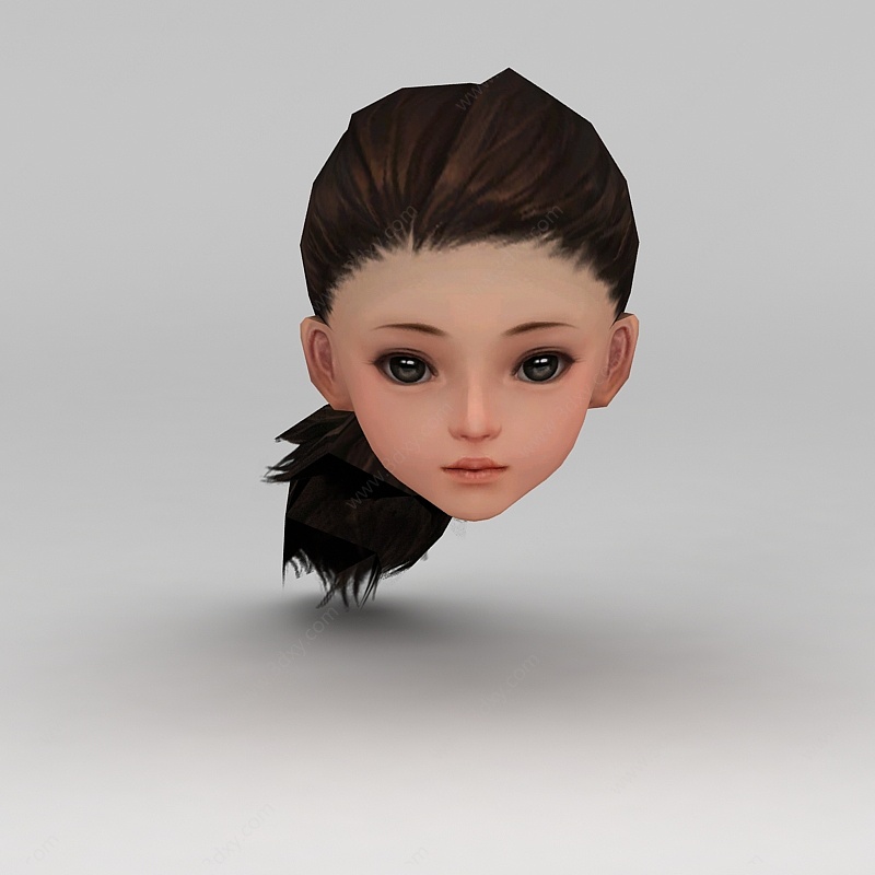剑网三发女子发型3D模型