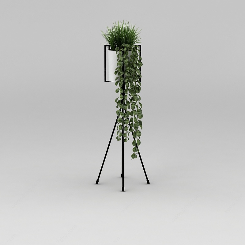室内盆栽挂饰3D模型
