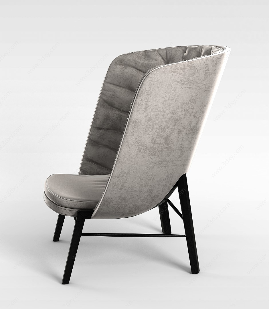 现代软包舒适沙发椅3D模型