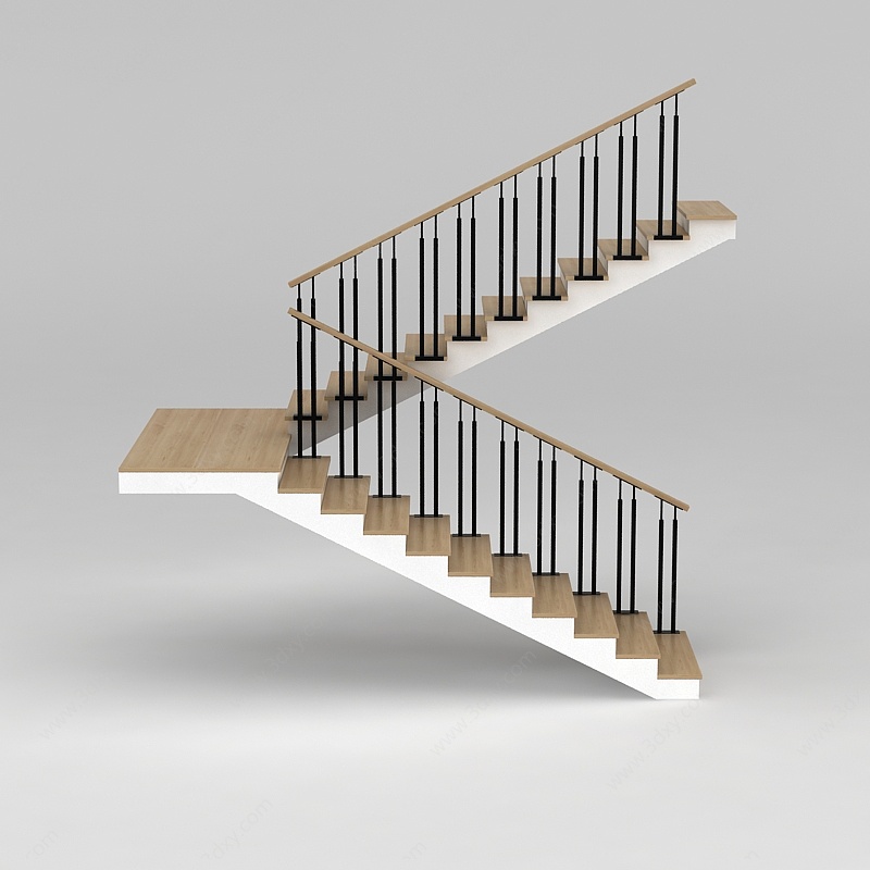 扶手楼梯3D模型