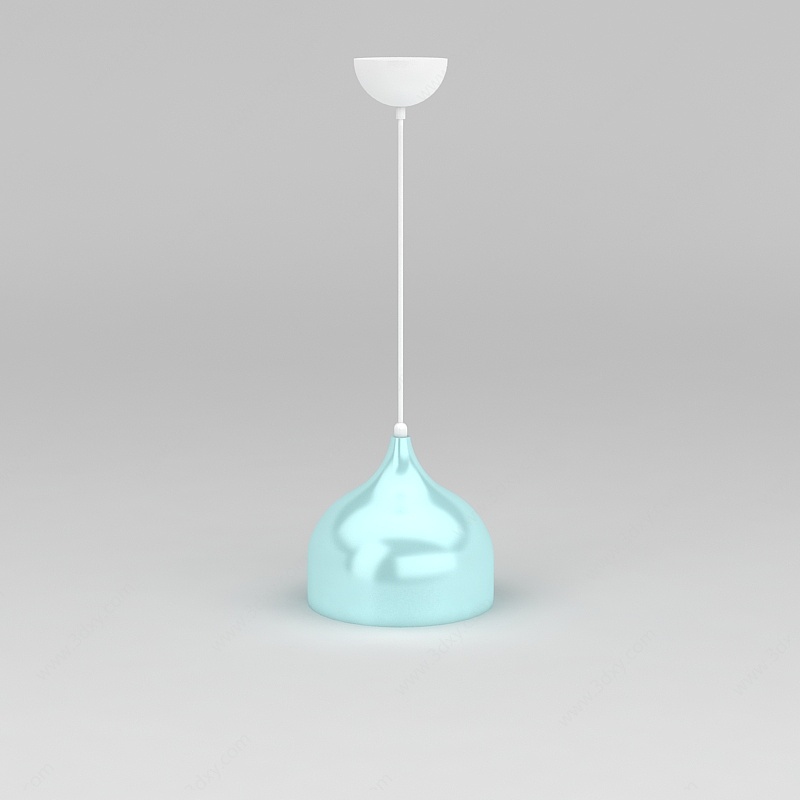 现代简约陶瓷吊灯3D模型