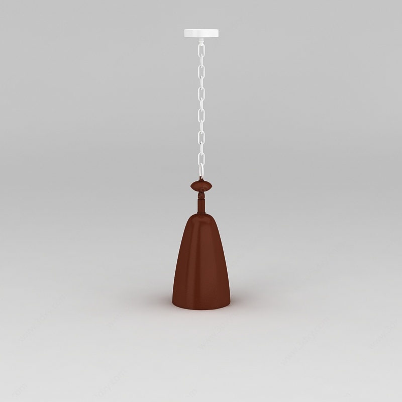 现代简约小型吊灯3D模型