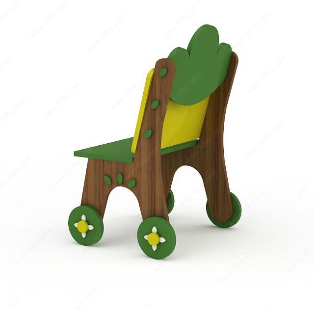 幼儿园儿童座椅3D模型