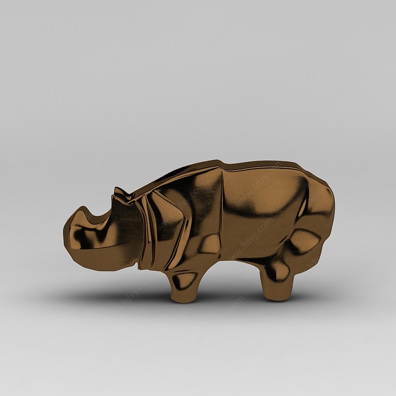 犀牛装饰品3D模型