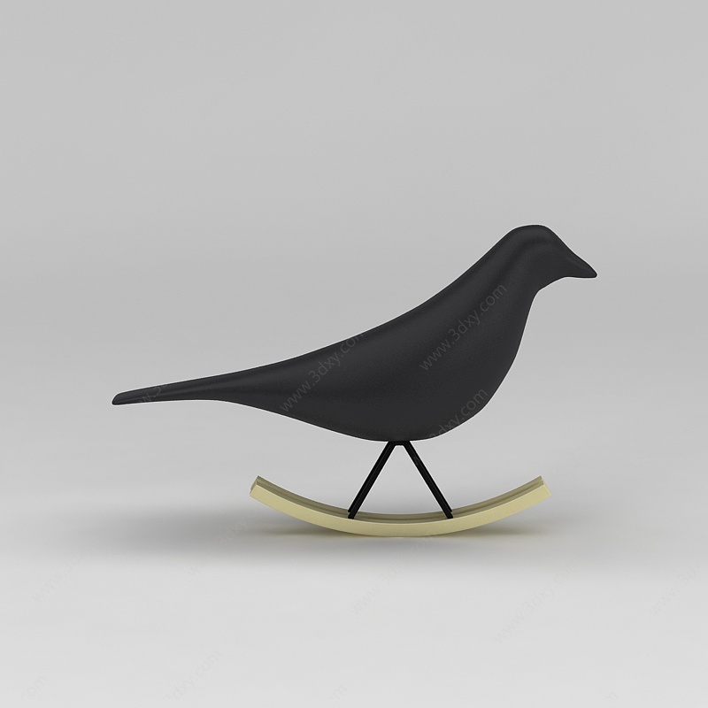 小鸟装饰摆件3D模型